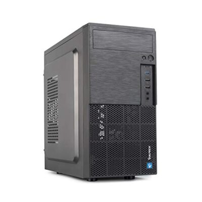 Case VulTech Micro-ATX VCO-M1699P Rev 2.1 con alimentatore 250W, computer case compatto 1x USB 3.0, colore nero