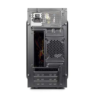Case VulTech Micro-ATX VCO-M1699P Rev 2.1 con alimentatore 250W, computer case compatto 1x USB 3.0, colore nero - immagine 4