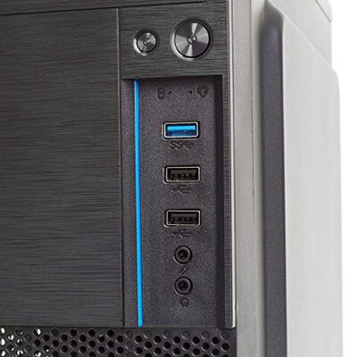 Case VulTech Micro-ATX VCO-M1699P Rev 2.1 con alimentatore 250W, computer case compatto 1x USB 3.0, colore nero - immagine 5