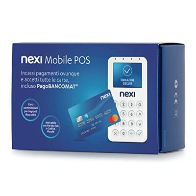 Nexi Mobile Pos - Pos Portatile Contactless, Lettore Elettronico Portatile per Pagamenti con Bancomat, Carta di Credito, Prepagata, Apple Pay e Google Pay - Firma Digitale con App Nexi Mobile, BP-55 - immagine 7
