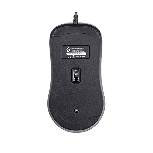 VulTech MOU-978 Mouse Ottico USB Wired con Cavo, 1200 DPI Regolabili, 4 Pulsanti, per PC Notebook Computer Nero - immagine 7