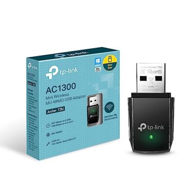 Tp-Link Archer T3U Adattatore Usb Scheda Di Rete, Wireless Dual-Band 1300 Mbps, ‎Porta Usb 3.0, Installazione Semplice, Wpa3, Windows 11/10/8.1/8/7, Mac OS 10.15 e versioni precedenti, Nero - immagine 2