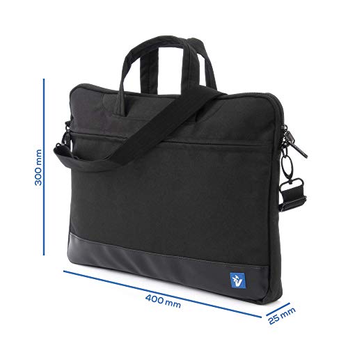 VulTech SC-1560 Borsa per Notebook 15.6”,Slim con Vano pc Imbottito, Maniglie e Tasca Esterna, Tracolla rimovibile e regolabile - immagine 4