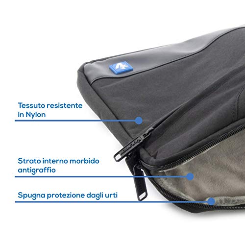 VulTech SC-1560 Borsa per Notebook 15.6”,Slim con Vano pc Imbottito, Maniglie e Tasca Esterna, Tracolla rimovibile e regolabile - immagine 7